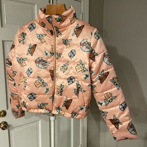 Star Wars licensed Mandalorian Grogu puffy jacket
